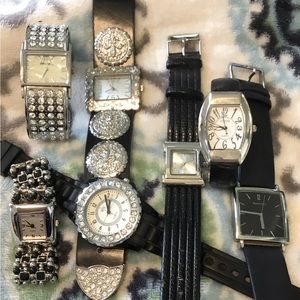 Watches ladies black and silver